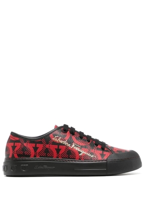 Ferragamo Gancini logo-top sneakers - Red