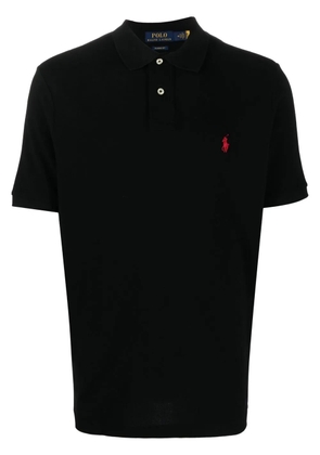 Polo Ralph Lauren embroidered-logo detail polo shirt - Black