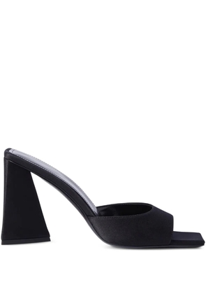 The Attico 85mm Mini Devon square-toe mules - Black