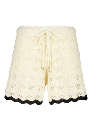ZIMMERMANN crochet shorts - Neutrals
