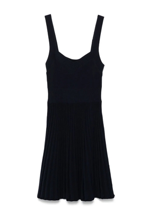 SANDRO ribbed-knit mini dress - Blue