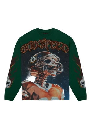 GODSPEED Morale graphic long-sleeve sweatshirt - Green