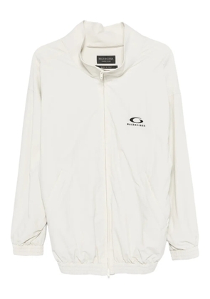 Balenciaga logo zip jacket - Neutrals