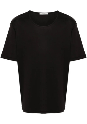 LEMAIRE ribbed U-neck T-shirt - Black