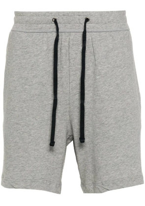 James Perse mélange-effect cotton shorts - Grey