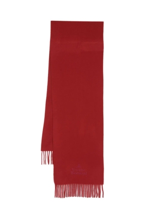 Vivienne Westwood logo-embroidered wool scarf