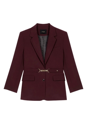 Maje chain-detail blazer - Red