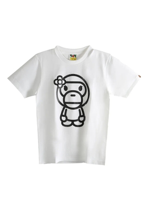 A BATHING APE® flower ape T-shirt - White