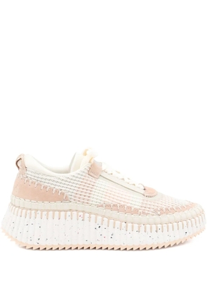 Chloé Nama knitted platform sneakers - Neutrals