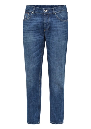 Brunello Cucinelli slim-cut mid-rise jeans - Blue