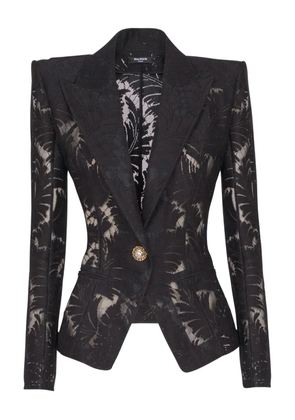 Balmain lace fitted jacket - Black