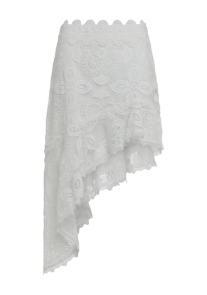 Waimari lace mini skirt - White