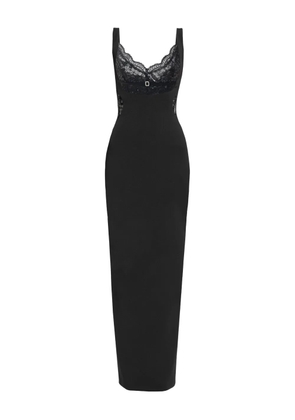 NISSA lace sequin maxi dress - Black