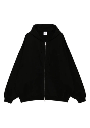VETEMENTS logo-embroidered hoodie - Black