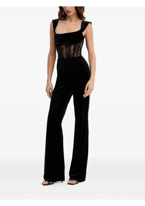 Retrofete Leni velvet jumpsuit - Black
