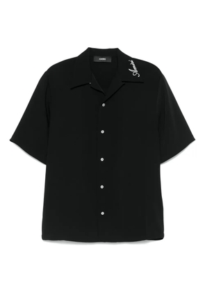 AMIRI logo-embroidered shirt - Black
