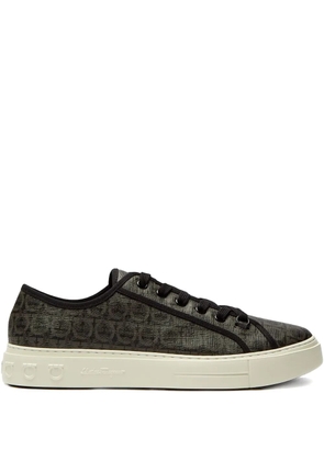 Ferragamo Anson Gancini print sneakers - Black