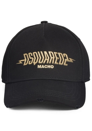 DSQUARED2 logo print baseball cap - Black