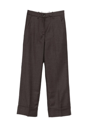 Nine In The Morning MIna cuffed-hem trousers - Brown