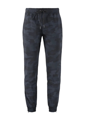 THE (Alphabet) camouflage drawstring pants - Blue