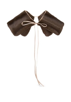 Nº21 tie-fastening collar - Brown