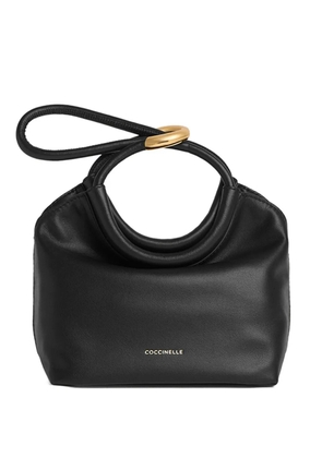 Coccinelle small Finn ring handle shoulder bag - Black