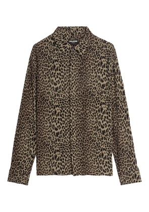 Zadig&Voltaire leopard-print shirt - Brown