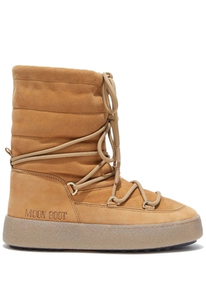 Moon Boot quilted lace-up boots - Brown