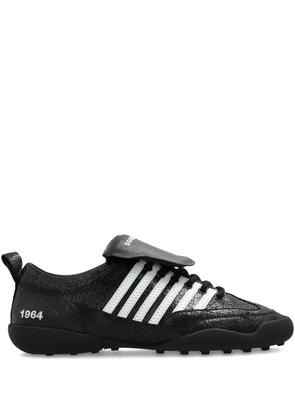 DSQUARED2 stripe-detail leather sneakers - Black