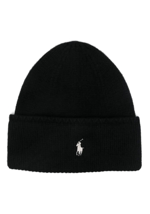 Polo Ralph Lauren Polo Pony-embroidered beanie hat - Black
