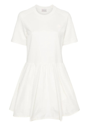 Moncler cotton mini dress - Neutrals