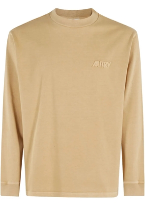 Autry logo-appliqué T-shirt - Neutrals