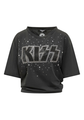 DSQUARED2 x KISS rhineston-embellished T-shirt - Black