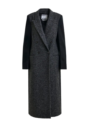 Essentiel Antwerp contrast-sleeve double-breasted coat - Grey