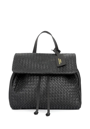 Sarah Chofakian Expresso woven backpack - Black