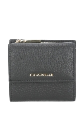 Coccinelle logo-detail leather wallet - Black