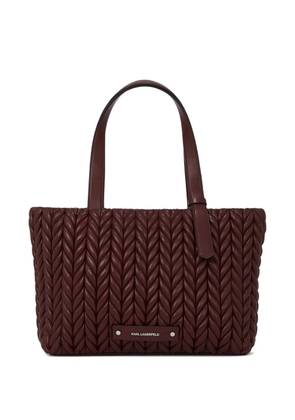 Karl Lagerfeld medium K/Weave tote bag - Red
