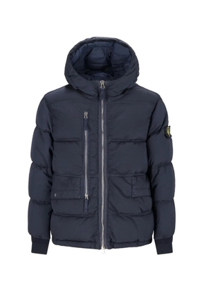 Stone Island hooded puffer jacket - Blue
