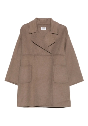 Betta Corradi patch-pocket lapel coat - Neutrals