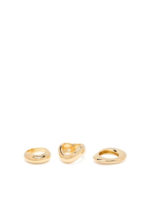 Completedworks Post-Capital rings (set of three) - Gold