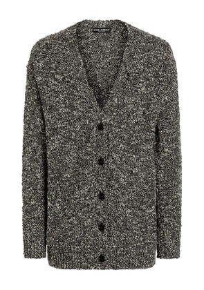 Dolce & Gabbana marl-knit cardigan - Black