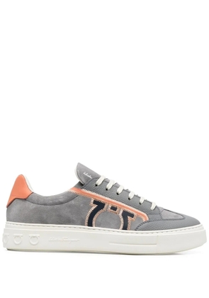 Ferragamo suede low-top sneakers - Grey