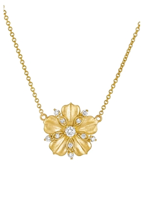Tanya Farah yellow gold Jasmine Bloom diamond pendant