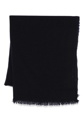 Private 0204 Fringed woven scarf - Blue
