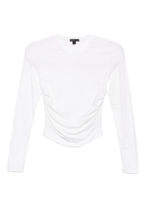 James Perse jersey-ruched top - White