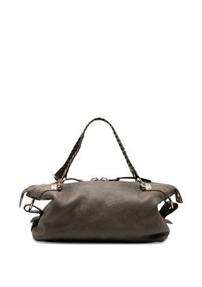 Gucci Pre-Owned 2000-2015 Medium Leather Bamboo Bar tote bag - Grey