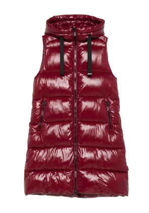 Save The Duck hooded zip-up gilet - Red