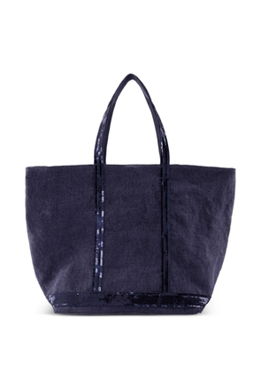 Vanessa Bruno large Cabas sequin-embellished tote bag - Blue