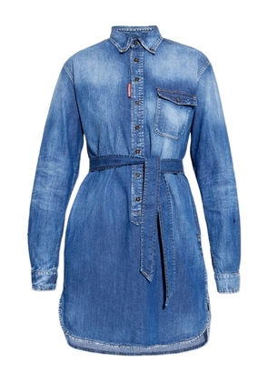 DSQUARED2 button-fastening denim mini dress - Blue