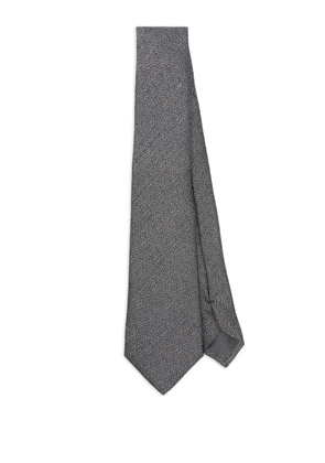 Giorgio Armani speckled silk-mohair tie - Grey